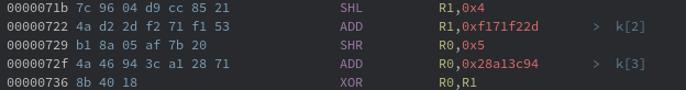 Image 18: First usage of k\[2\] and k\[3\] on v1.