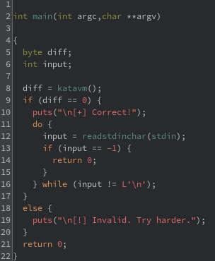 Image 2: Main function of the host executable.