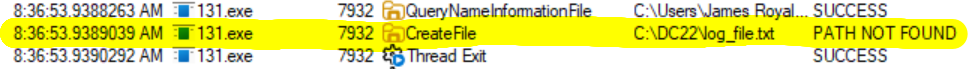 Image 1: Creation of a log file after executing Mamba.