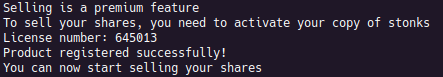 Image 6: Successful activation using a generated key.
