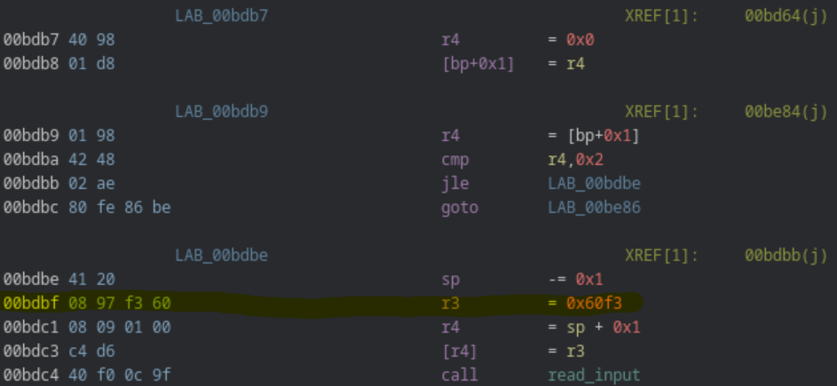Image 8: The patched disassembly to correct the loss of power bug.