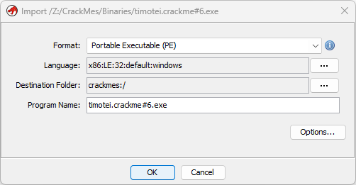 Image 2: Details from Ghidra’s import.